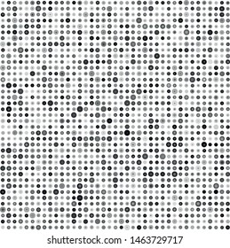 Vector texture of orthogonally arranged gray multilayer circles of various shades