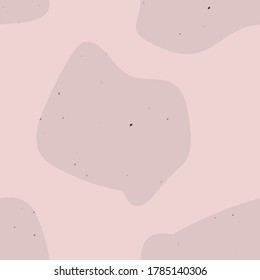 Vector texture overlay. Monochrome abstract splattered background. Chaotic arrangement of elements on a pink background