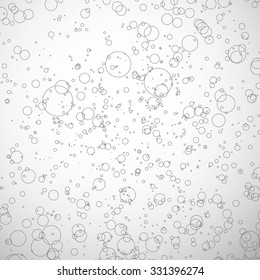 Vector texture, pattern with scattered, random circles.