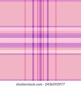 Vector texture plaid of fabric pattern background with a seamless check tartan textile in light and pink colors.