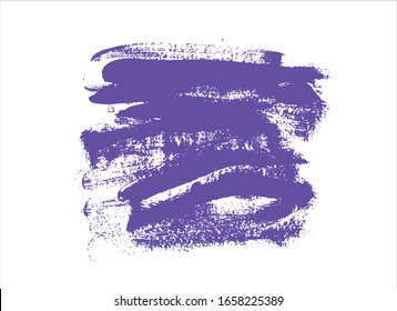 fondo de trazo de pintura de color púrpura de textura vectorial