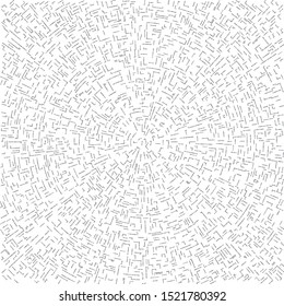 Vector texture of randomly arranged broken radial lines