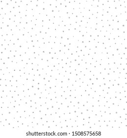 Vector texture of randomly arranged gray circles grouped in two, three, four, five and six