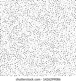 Vector texture of randomly arranged isolated gray circles of equal sizes but various shades