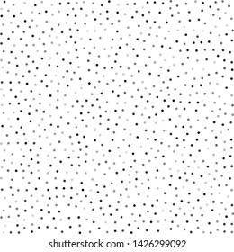 Vector texture of randomly arranged isolated gray circles of equal sizes but various shades