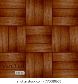 Vector texture of red wood, wooden Board, wooden parquet floor background