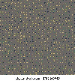 Vector Texture. Retrofuturistic Square Pattern. Abstract Colorful Background. Pixel Art. Digital Pattern with Color Dots. Halftone Background.