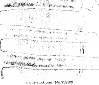 Vector texture of scratches, cracks, chips. Abstract  monochrome background. Black and white pattern of old surface.