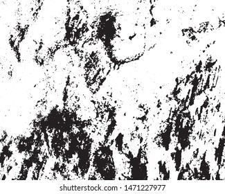 Vector texture of scratches, cracks, chips. Abstract  monochrome background. Black and white pattern of old surface.