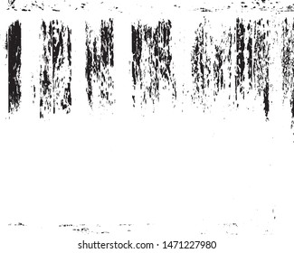 Vector texture of scratches, cracks, chips. Abstract  monochrome background. Black and white pattern of old surface.