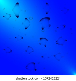 Vector texture of sea fish in the ocean. For fabrics or fish menu.
