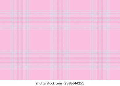 La textura vectorial sin fisuras de tela tartán de fondo con un patrón textil, verifica el recubrimiento en colores claros y rosas.