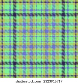 Vector texture seamless of pattern textile tartan with a check background fabric plaid in green and lime colors.