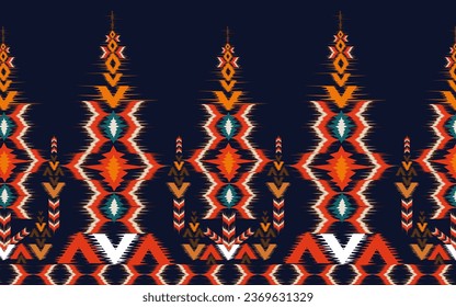 vector texture. Seamless striped pattern in Aztec style. Folk embroidery. 
Indian, Scandinavian, Gypsy, Mexican, African rug.