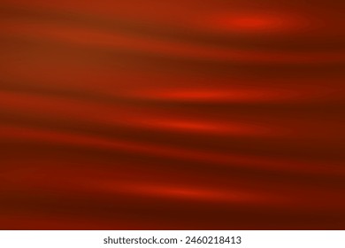 Vector texture of silk, satin, drapery fabric on luxurious background. Portiere, curtain material bright red color.
