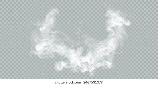 Textura de Vector Smoke, Vapor, Nubes efecto translúcido para diseño e ilustraciones.	
