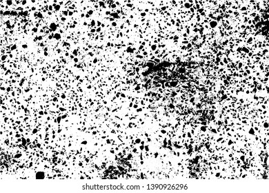 Vector texture, a surface with terrazzo effect. Abstract grunge background. Overlay illustration over any design to create grungy effect. For posters, banners, retro and urban designs.