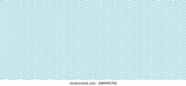 Vector texture of the waves. Seamless pattern. Line background vector illustration of the ocean
