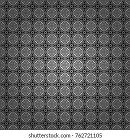 Vector textured background. Abstract seamless pattern of a plurality stylized elements in white, gray and black colors.