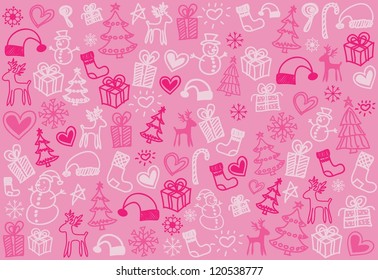 Vector textured background is lovely. Patterns for Christmas.