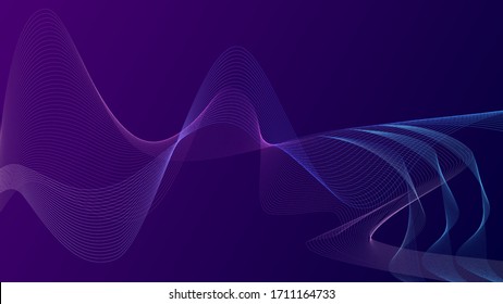 
Vector textured background with wave effects. Suitable for posters, websites, presentations on the topics of medicine, neurosience, physics and other sience, future technologies and for IT companys. 