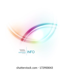 Vector textured elegant smooth swirl