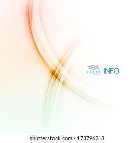 Vector textured elegant smooth swirl