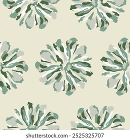 Vector textured flower motif illustration seamless repeat pattern digital artwork