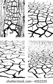 vector textures of dry land