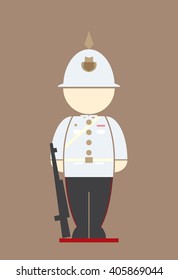 vector of thai Army at the palace