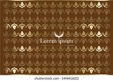 Vector Thai element pattern. Thai pattern traditional, Wallpaper.