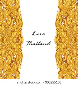 Vector Thai floral decorative ornament. EPS 10 illustration