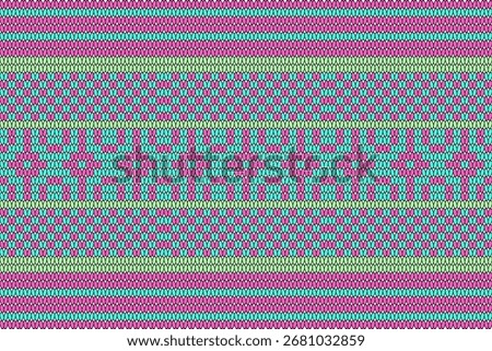 Vector, Thai folk pattern, found on clothes or mats or sunshades in the Northeast or Northern regions of the country, suitable for decorating or designing clothes.