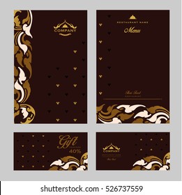 vector thai food restaurant menu template. 