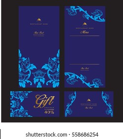 vector thai food restaurant menu template. 