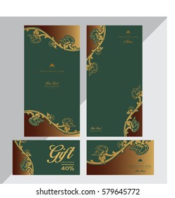 vector thai food restaurant menu template. 