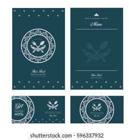 vector thai food restaurant menu template.