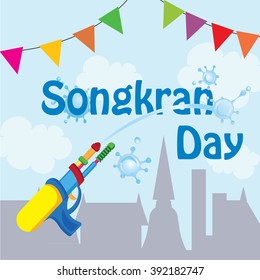 Vector of Thai New Year celebration/Songkran Festival