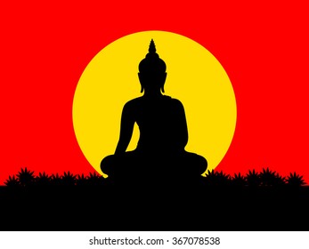 The vector of thailand buddha