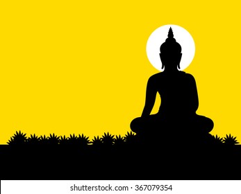 The vector of thailand buddha