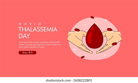 vector thalassemia day background template