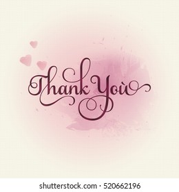 Vector Thank You inscription