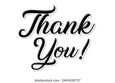Vector Thank You! template design