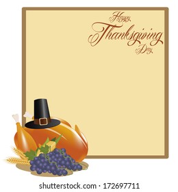 Vector Thanksgiving Day Related Elements Editable