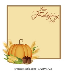 Vector Thanksgiving Day Related Elements Editable