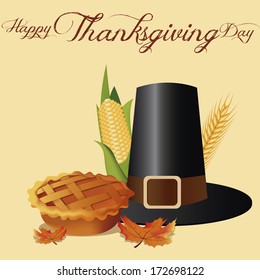 Vector Thanksgiving Day Related Elements Editable