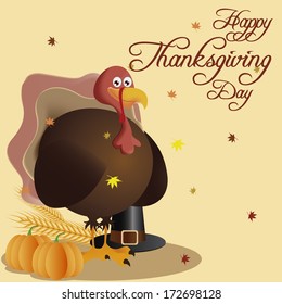 Vector Thanksgiving Day Related Elements Editable