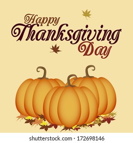 Vector Thanksgiving Day Related Elements Editable