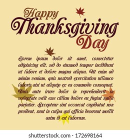 Vector Thanksgiving Day Related Elements Editable