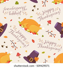 vector thanksgiving pattern seamless pattern